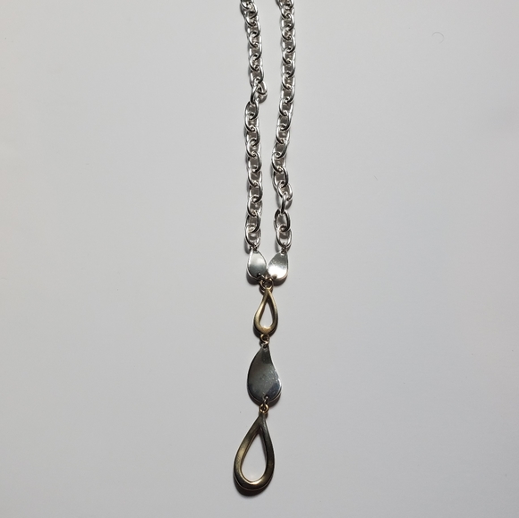 2 tone chain necklace - Picture 1 of 4